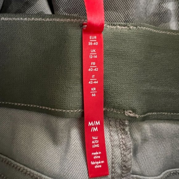 NWT Spanx Camouflage Stretch Twill Ankle Cargo Pants Size Medium Tall - Picture 5 of 8